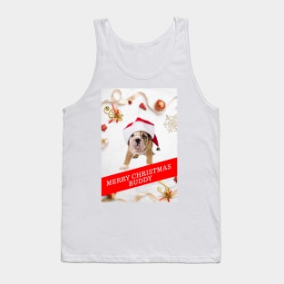 Snowy bulldog Tank Top